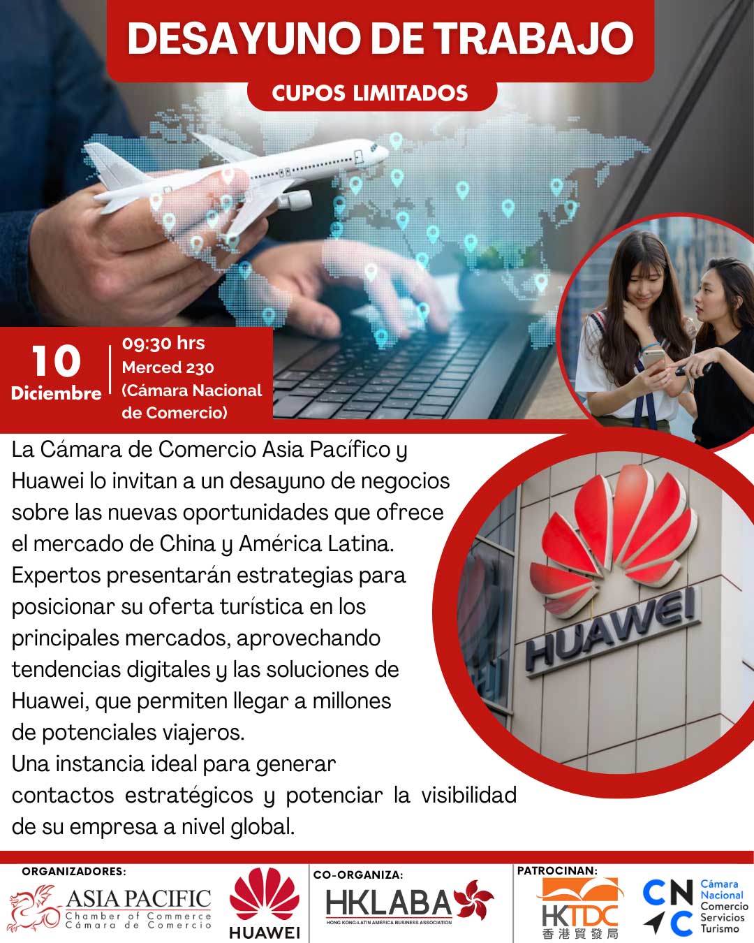 Afiche Reunión Desayuno de Negocios Sector Turismo Empresarial