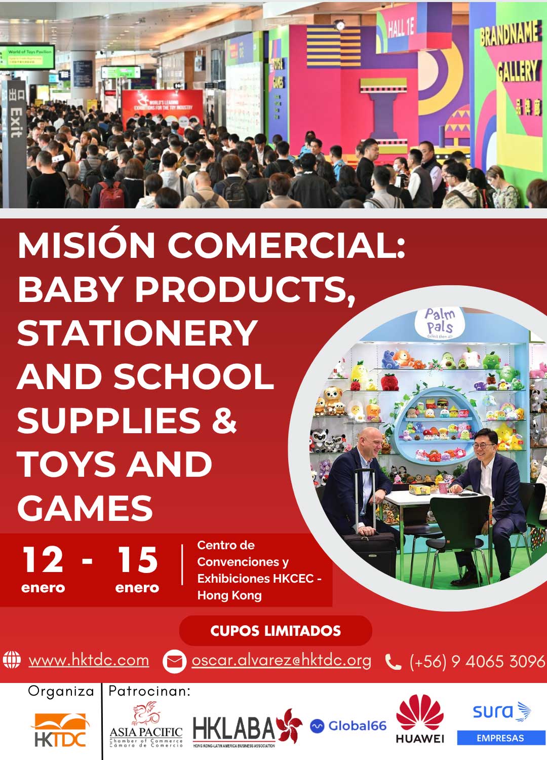 Afiche Misión comercial: Baby Products, Stationery and School Supplies & Toys and Games